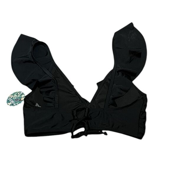 Cicibird Black Ruffle Bikini Swim Top, Size M, NWT - Picture 5 of 8